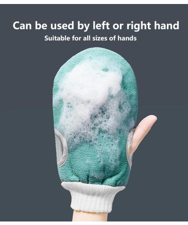 Wangcl 2 Set Body Brush Back Scrubber & Peeling Shower Set - 3 Piece Exfoliating Spa Kit for Women & Men - Shower Sponge & Peeling Glove - Buy Online on GoSupps.com