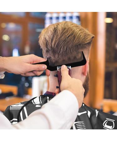 Professional Barber Cape Set - 3 Pieces Hair Cutting Cape for Stylists with Adjustable Closure Neck Duster Brush & Combs | Men's Salon Accessories - Buy Online on GoSupps.com
