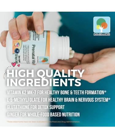 Physician Developed Prenatal Multivitamin - Optimal Maternal & Fetal Health with Vitamins K2 MK-7, Methylfolate & Glutathione - Buy Online on GoSupps.com