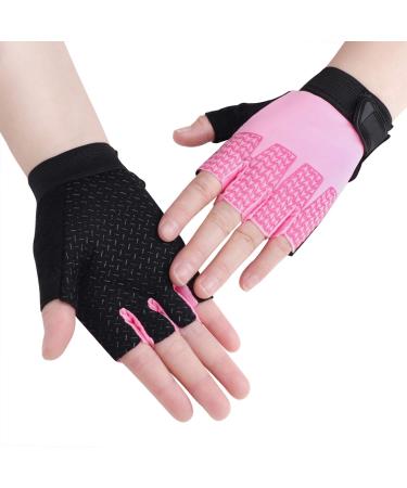 Children fingerless gloves sports half -finger cycling gloves maiden bicycle gloves ultra -down breathable slippeakes for fishing cycling riding fitness for girls and boys