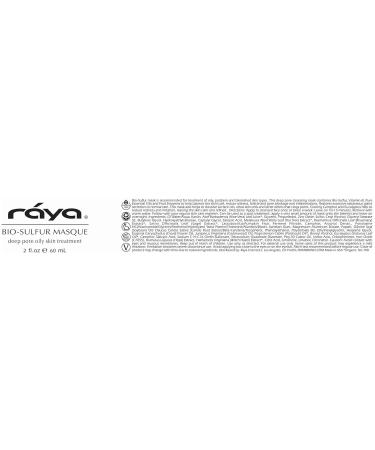Raya Bio-Sulfur Masque | Deep Cleansing Facial Clay Mask for Oily Skin | Exfoliating Face Pack with Vitamin-B & Bio Sulfur | Control Breakouts & Oiliness - Buy Online on GoSupps.com