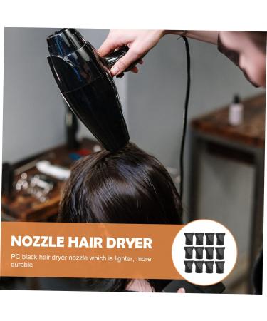 SOESFOUFU 12pcs Hair Dryer Air Collector Hair Diffuser Blow Dryer Hair Dryer Concentrator Dryer Nozzle Black - Buy Online on GoSupps.com