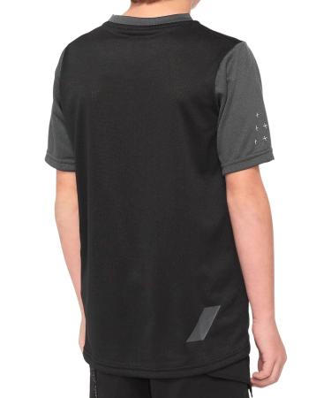 100% Ridecamp Youth Short Sleeve Jersey - Black/Grey Size L (152-164) | 2022 Cycling Apparel for Kids - International Shipping Available - Buy Online on GoSupps.com