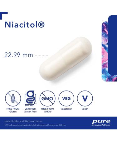 Pure Encapsulations - Niacitol - 500 mg No-Flush Niacin to Support Digestion Hormone Synthesis and Tissue Formation* - 60 Vegetable Capsules - Buy Online on GoSupps.com