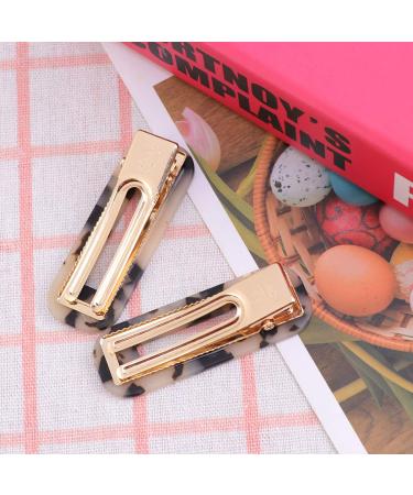 Lurrose Tortoise Shell Hair Clips - 2 Pack Leopard Barrettes for Girls | Vintage Style Hair Accessories - Buy Online on GoSupps.com