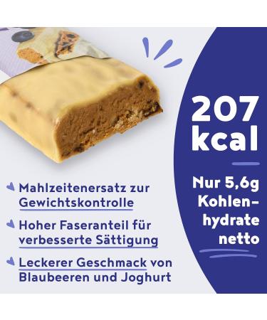 All vo Blueberry Meal Bar - 20 Low-Calorie Protein Bars for Weight Loss & Control - High Fiber Vitamins | Buy Now! - Buy Online on GoSupps.com