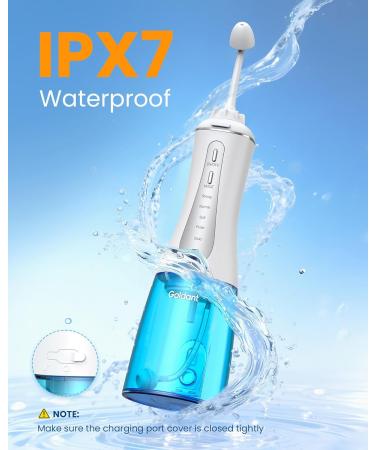GOLDANT 350ML Neti Pot Sinus Rinse Kit with 40 Nasal Rinse Salt Packets Nasal Irrigation System with 5 Modes 4 Nozzles Cordless Rechargeable IPX7 Waterproof Nose Cleaner (350ML No Salt) - Buy Online on GoSupps.com