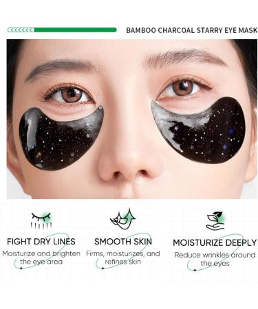 Bamboo Charcoal Collagen Eye Patches for Dark Circle - Wrinkle Patches - Moisturizing Eye Masks - Eye Bags Remover - Fading Fine Lines and Firming Skin - Buy Online on GoSupps.com