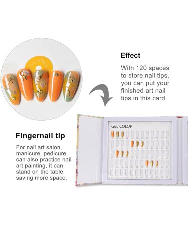 Nuancier de Vernis Ongles Gel 120 Couleurs Carte de Pr sentation pour Manucure Motifs Frais tui pour Capsules D Ongles Panneau d'Affichage Pratique pour Nail Art et Salon - Buy Online on GoSupps.com