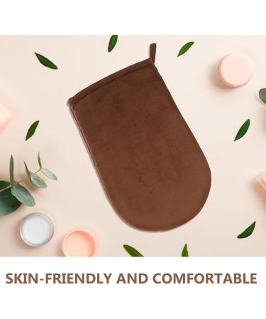 Moufles Autobronzant Floqu Noir Bords Droits Applicateur R utilisable pour Corps et Dos Outil Doux pour Application Uniforme de Lotion Autobronzante Kit Pratique - Buy Online on GoSupps.com