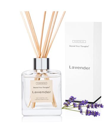 Beyond Your Thoughts Reed Diffuser Set, Home Fragrance Diffuser Lavender Essential Oil & Sticks Scented Diffuser 6.7oz (200ml) 6.7oz Lavender