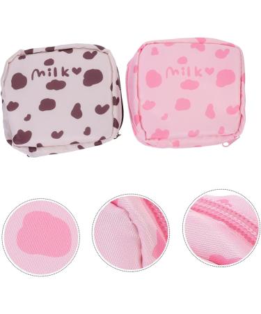 Plafope Women's Bandage Bags - 2 Pack Plush Mint Cosmetic Storage Pockets (13x11.5x4.5cm) - International Shipping Available - Buy Online on GoSupps.com
