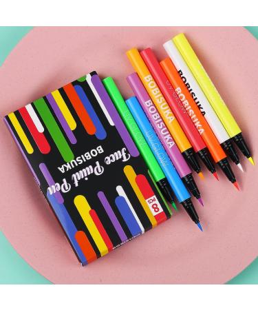 BOBISUKA UV Glow Neon Liquid Eyeliner Set - 8 Matte Colors | Waterproof Smudge-proof Pigmented Graphic Liners | Eye Makeup Gift Kit - Buy Online on GoSupps.com