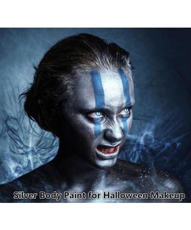 Go Ho Pearl Silver Face Body Paint 2.37 oz - Water Based Cream for SFX Cosplay & Halloween Makeup - Buy Online on GoSupps.com