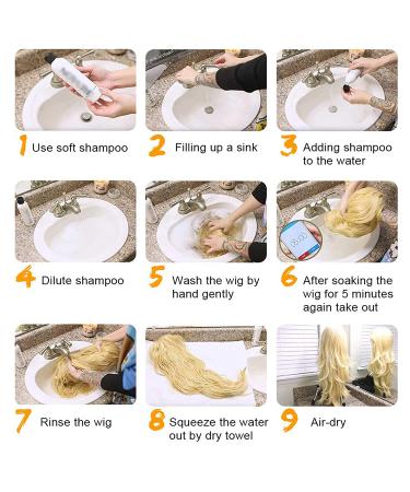 24 Inch Dark Brown Synthetic Wavy Wig for Women - Middle Part Body Wave Cosplay Wig - Buy Online on GoSupps.com