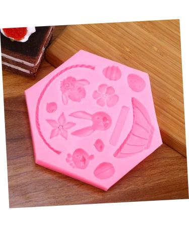 NAMOARLY Set Easter Cooking Supplies DIY Baking Cake Ice Cube Trays Cartoon Shape Easter Cookie Mould Silicone Fondant Easter Party Favor Supplies Nonstick Gummy Molds Candy Chocolate medium Pink - Buy Online on GoSupps.com