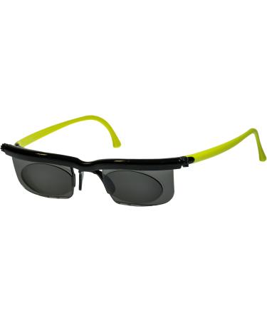 Adlens sunglasses with prescription for near medium and far vision reading glasses/black green / -1.5 diopters