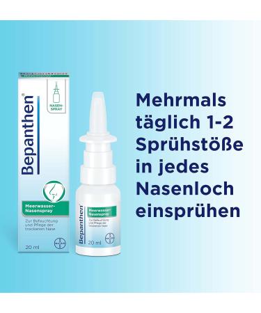 Bepanthen Sea Water Nasal Spray 20ml for Dry Nasal Mucosa - Buy Internationally Now! - Buy Online on GoSupps.com