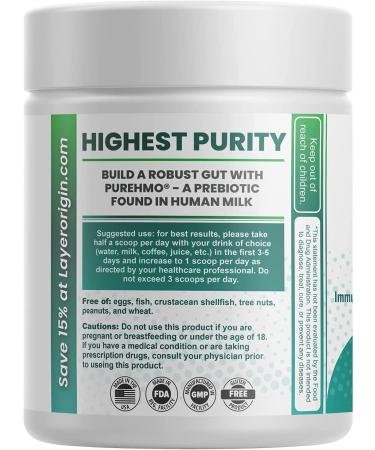 Layer Origin | PureHMO 2'-FL Prebiotic Powder - Feed 200 Billion Probiotics - 45 Servings - Buy Online on GoSupps.com