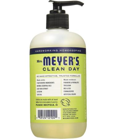 Mrs. Meyer's Liquid Hand Soap - Lemon Verbena Scent, 12.5 oz (Cruelty-Free & Biodegradable) - Buy Online on GoSupps.com