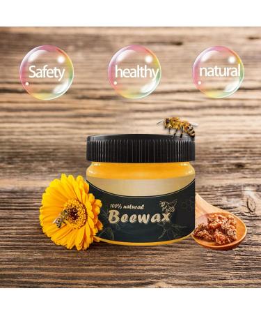 Beeswax Wood Wax for Furniture - Beeswax Cleaner Polish Wax - Wood Restoration Beeswax Traditional Wood Seasoning Beeswax with Wipe Sponge for Floor Tables Chairs Cabinets 12b - Buy Online on GoSupps.com