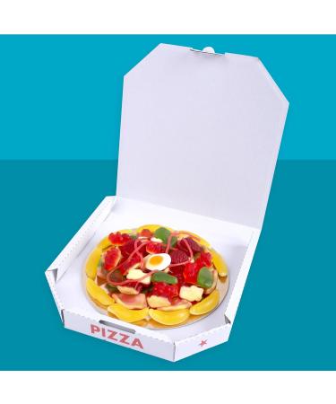 Look o Look Pizza de bonbons 300g Pizza sucr e avec guimauves fils acidul s et gommes fruit es en bo te pizza Cadeau rigolo pour anniversaires f tes d enfants et fans de sucreries - Buy Online on GoSupps.com