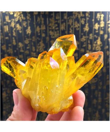 Crystal Rough Natural Crystal Rough Natural Citrine Cluster Rough Ore Degaussing Crystal Stone Aquarium Stone Ornaments Quartz Crystal Cluster Specimen (Size : 100g) - Buy Online on GoSupps.com