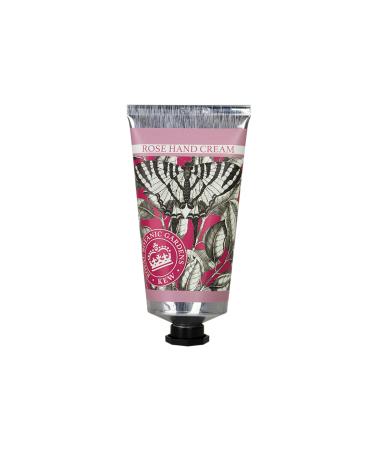 The English Soap Company Royal Botanical Gardens Kew Hand Cream Rose Hand Cream Moisturising Hand Cream for Men and Women Summer Rose Scent 75ml