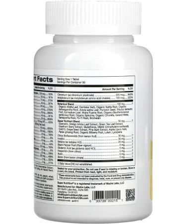 SuperNutrition SimplyOne Multi-Vitamin for Men - High-Potency 90 Count Tablets - Buy Online on GoSupps.com