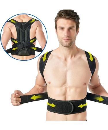 Posture Corrector for Men and Women Spine Back Support Brace with Adjustable Breathable Lumbar Support Belt for Neck Shoulder Pain Relief (Size : XXL) (X) - Buy Online on GoSupps.com