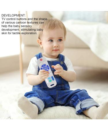 Cartoon Tissue Number Learning TV Remote Teething Toy for Babies - Beige - Buy Online on GoSupps.com