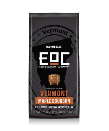 Eight O'Clock Coffee Flavors of America Ground Coffee, Vermont Maple Bourbon, 11 Ounce, 100% Arabica, Kosher Certified Vermont Maple Bourbon Coffee