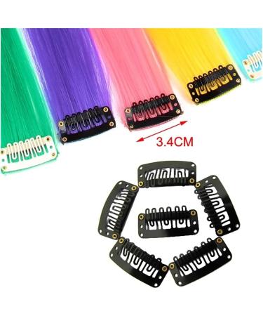 Hair Piece Alileader Synthetic Clip In One Piece Hair Extensions 50Cm Straight Long Hairpieces Women Girls Rainbow 57 Colors For Women(34) - Buy Online on GoSupps.com