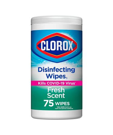 Clorox Disinfecting Wipes, Bleach-Free & Fresh Scented - 75 Count - Buy Online on GoSupps.com