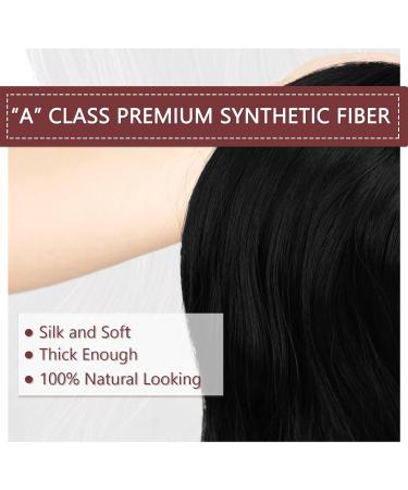 Buy BARSDAR 14 Wavy Secret Hair Extensions - Invisible Headband Synthetic Curly Hair for Women | Natural Black 1B# - Buy Online on GoSupps.com