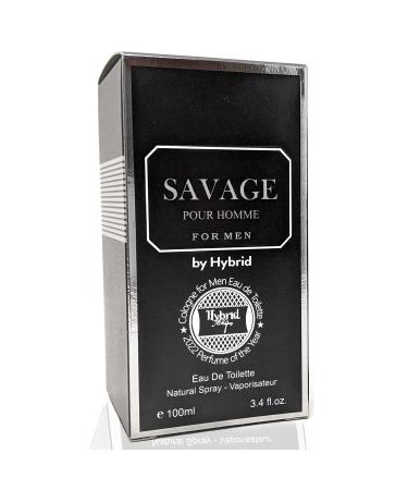 Savage Cologne for Men - Hybrid & Company Eau De Toilette, Masculine Scent 3.4 Fl Oz - Buy Online on GoSupps.com