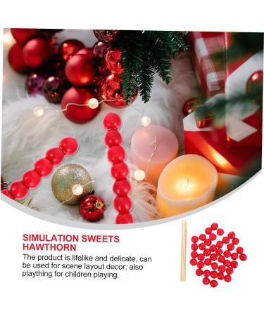 CAXUSD 5pcs Simulated Candied Haws Candy Toys Chinese Candy Model Artificial Candy Candied Preserved Haws Faxu Sugar- Coated Haws Sugar Coated Haws Toy Decor Food Toddler Crafts Foam Red - Buy Online on GoSupps.com