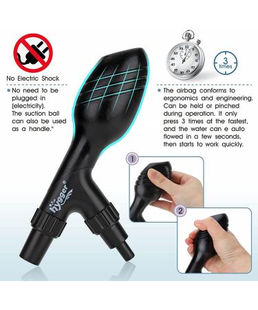 Hygger Manual Gravel Vacuum Cleaner for Aquarium - 80/256GPH, Low Water Level, Fish Tank Water Changer - S/L Sizes Available - Buy Online on GoSupps.com