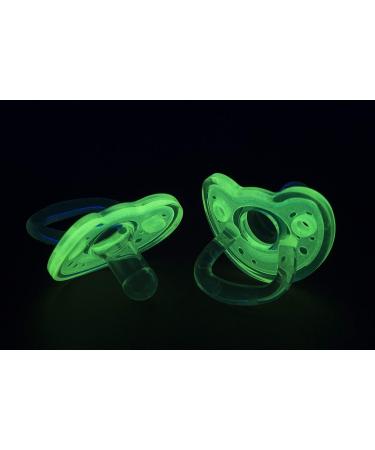 Joovy Silinoogie Baby Pacifier - Super Soft, Dishwasher Safe Silicone Design with Night Glow PPSU Color Insert - Buy Online on GoSupps.com