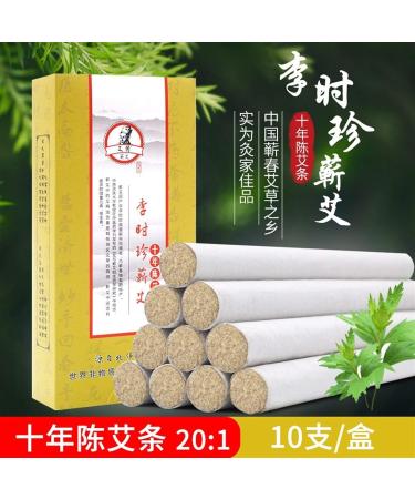 DUNSBY Moxa Roll Sticks - 10 Years Moxibustion Care | Chen Ai & Ai Rong Moxa Stick - 10 Sticks for Optimal Healing - Buy Online on GoSupps.com