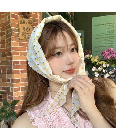 1 Piece Women's Flower Lace Triangular Headscarf Headscarves Hair Bands Headbands Triangle Scarf Hair Scarf Hair Band Hair Accessories Headwear for Women Girls Daily Wear White B - Buy Online on GoSupps.com
