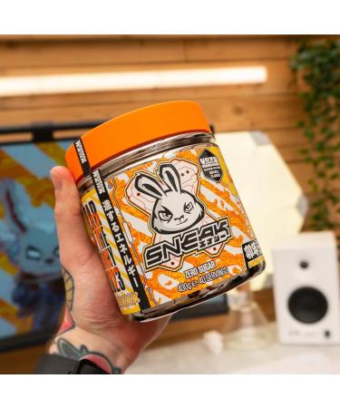 SNEAK Yuzu & Mandarin In-Game Focus Boost Energy Drink | Zero Sugar, Low-Calorie, Vegan | 40 Servings - 400g - Buy Online on GoSupps.com