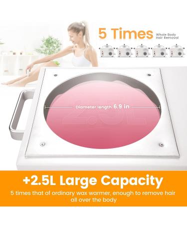 Anbull Professional 5.5lb Single Wax Warmer | Electric Large Wax Heater Pot for Hair Removal | 20-120 Temperature Control | Paraffin Hot Facial Skin SPA Equipment - Buy Online on GoSupps.com