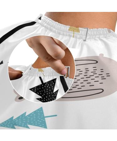 Buy Waterproof Barber Cape - Cute Bears & Cheetah Haircut Bib for Men & Women | Unisex Hair Cutting Cape - International Shipping Available - Buy Online on GoSupps.com