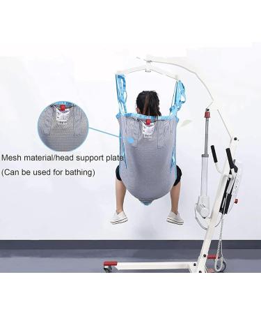 Toileting Patient Lift Sling Hoist for Lifting Elderly Mesh Divided Leg Shower Sling with Head Support for Disabled Elderly Bedridden Patients - Buy Online on GoSupps.com