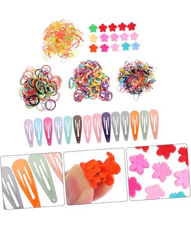 1 Set Children's Headgear Suit for Kids Mini Elastic Hair Ties Barrettes for Girls Small Hair Bangs Clips Girl Hair Kids Hair Accessory Kit Kids Headdress Hair Claws Iron Fashion - Buy Online on GoSupps.com