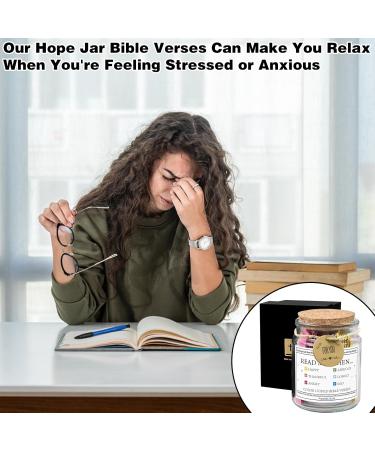 Bible Verse Jar Read Me When Bible Verses Jar the Hope Jar Bible Verses Bible Jar with 90 Coloring Scriptures Prayer Bible Verses in a Jar Bible Verses for Emotions and Feelings Christian Gifts - Buy Online on GoSupps.com
