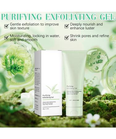 2PCS Purifying Exfoliating Scrub, Moisturizing Cleanses Skin - Body & Face Exfoliating Scrub Gel - Buy Online on GoSupps.com