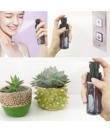 DKBT Small Black Spray Bottles - 60ml Fine Fog Atomizer (2-Pack) - Plastic Mini Empty Bottles for Perfume & Water - Buy Online on GoSupps.com