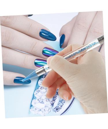 POPETPOP 1 Set crystal rhinestones flatback colorful rhinestones Nail Pen jewelry tool drawing tool Diamond drawing bead set diamond brush charm beads painting pen nail flat blue suit 16x1cm Blue - Buy Online on GoSupps.com
